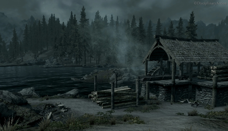 Skyrim: Old Mill - Still from the Moving Wallpaper (c) Disciplinary Action