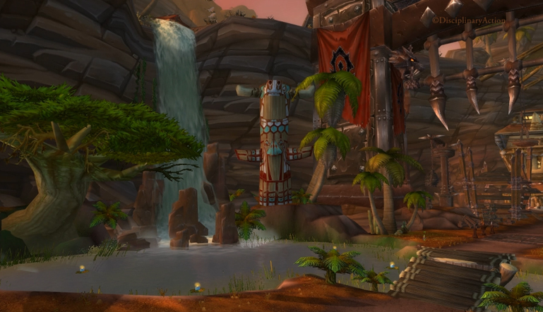 Warcraft: Orgrimmar Waterfall - Still from the Moving Wallpaper (c) Disciplinary Action